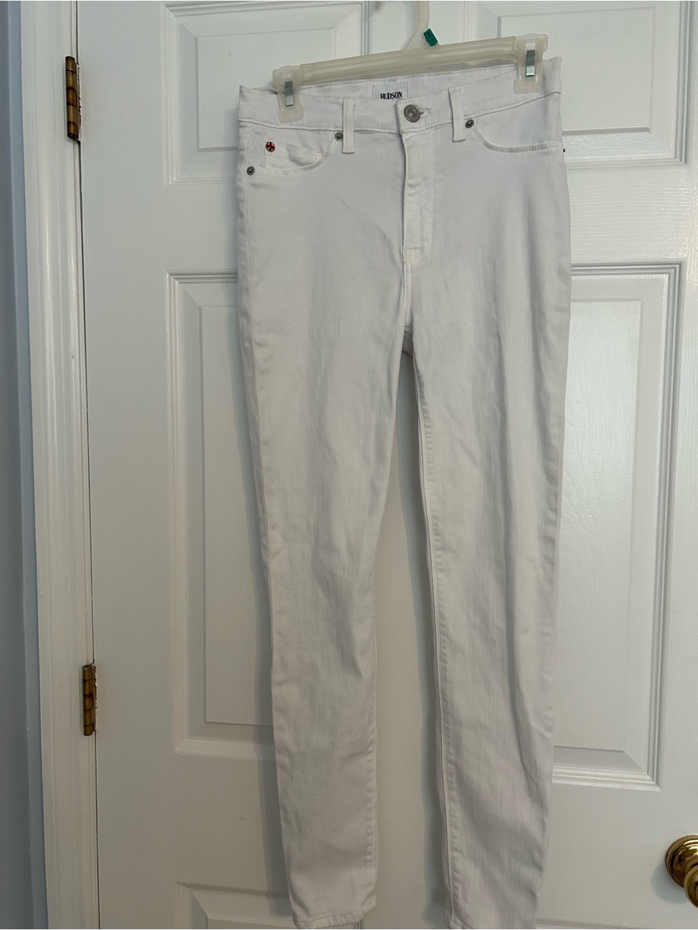 Hudson Jeans White High-Rise Blair Super Skinny Women’s Jeans Sz 27